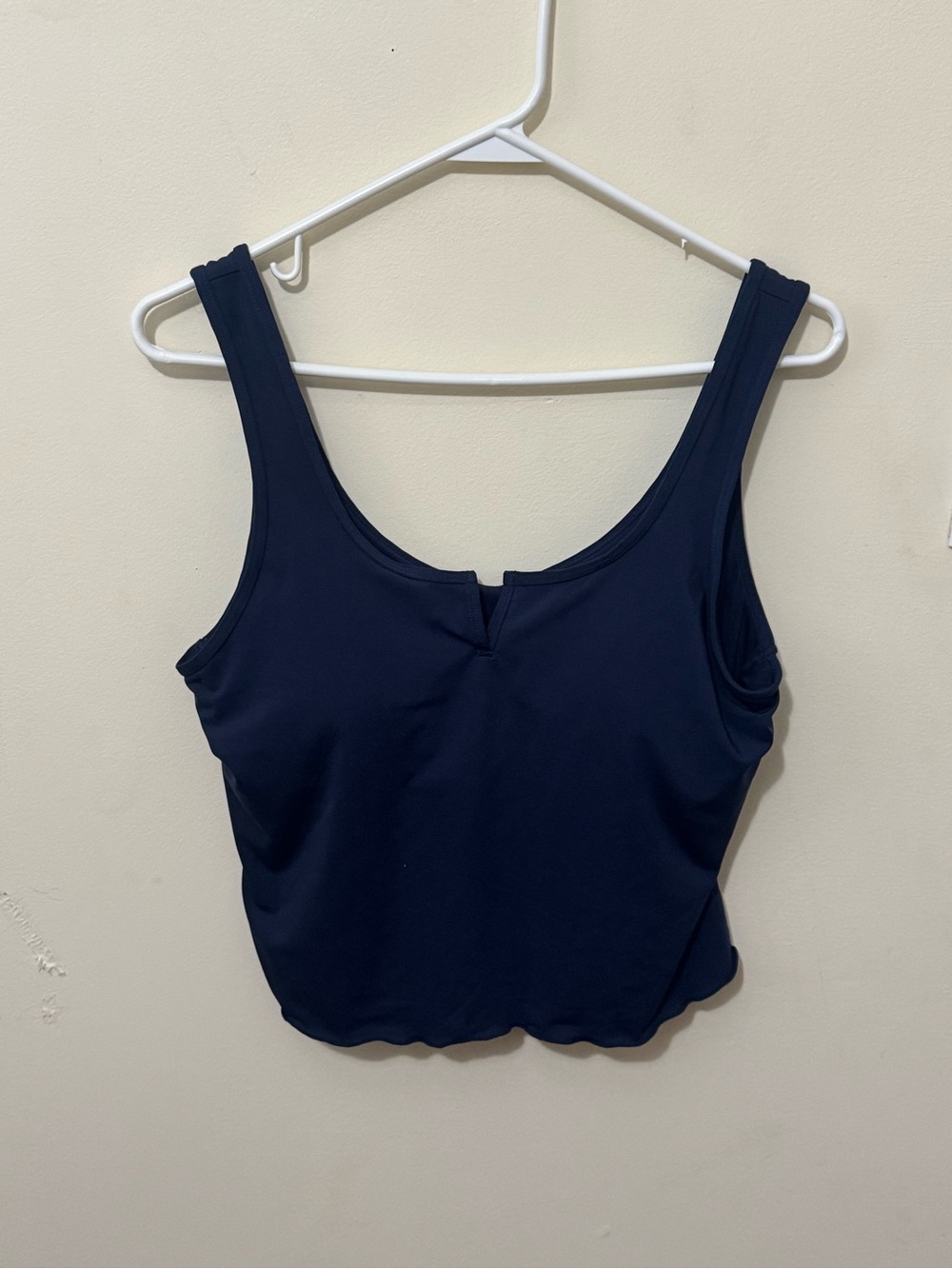 Carve Designs Navy Scoop Tank with Wide Straps